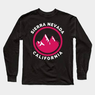 Sierra Nevada California - Sierra Nevada Ski Snowboard Mountain California Yosemite Travel Long Sleeve T-Shirt